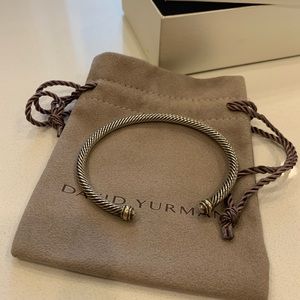 Cable Classics Bracelet with 18K Gold, 4mm